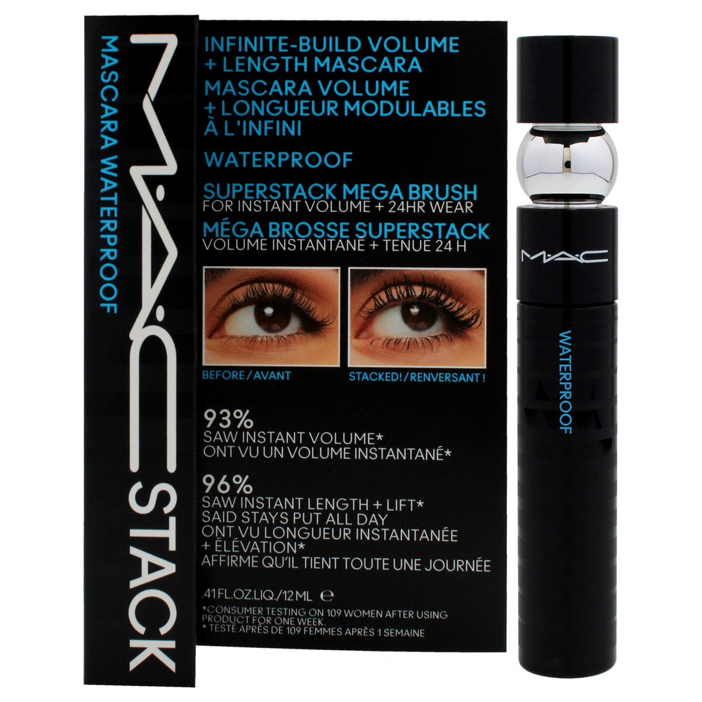 MAC Stack Superstack Mega Brush Waterproof Mascara - Black Stack by MAC